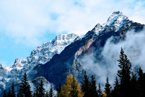 Mountain ridge watermark background